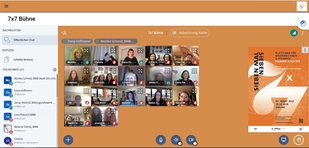 7x7 Online-Veranstaltung des Bildungsnetzwerks in Videokonferenzformat
